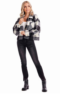 Maverick Black Plaid Jacket