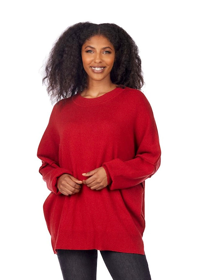 Astrid Ribbed Sweater-One Size