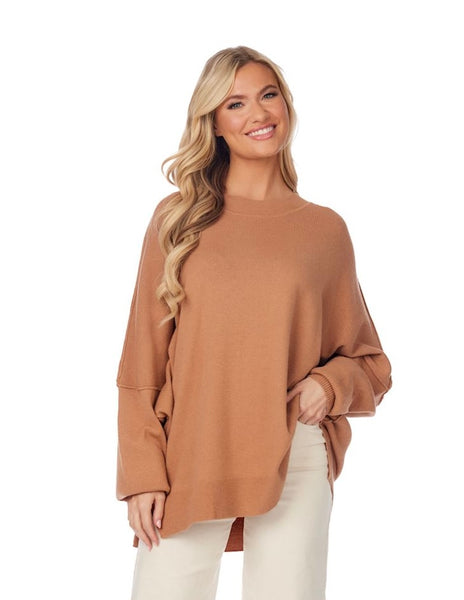 Astrid Ribbed Sweater-One Size