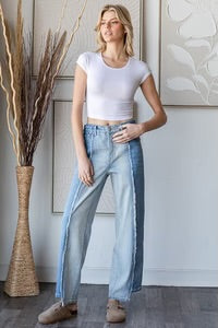 High Waisted Distressed Jeans