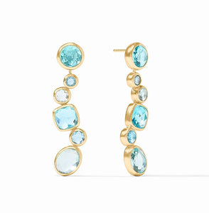 Kaleidoscope Earring Jacket-Bahamian Blue