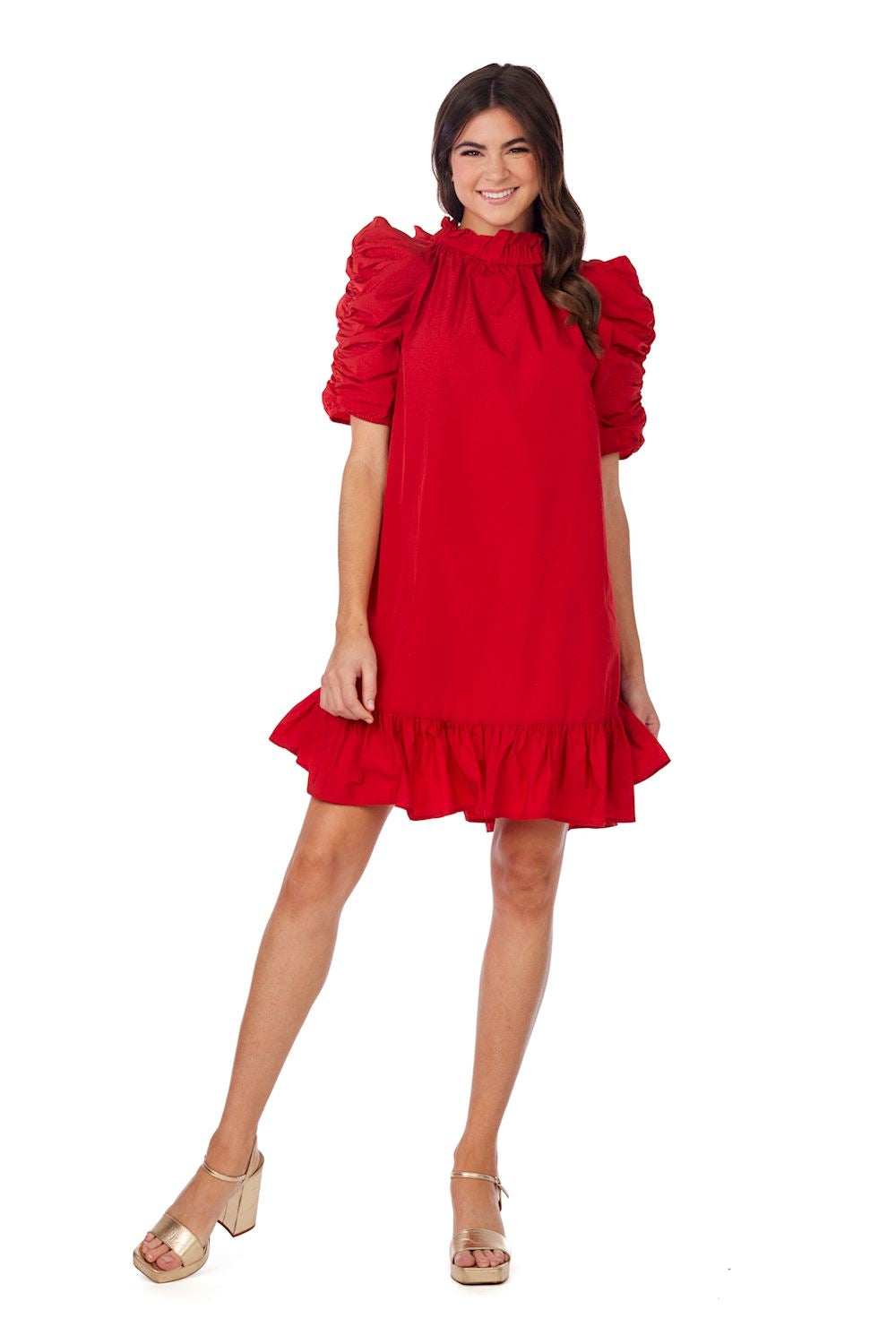 Red Roosevelt Party Dress