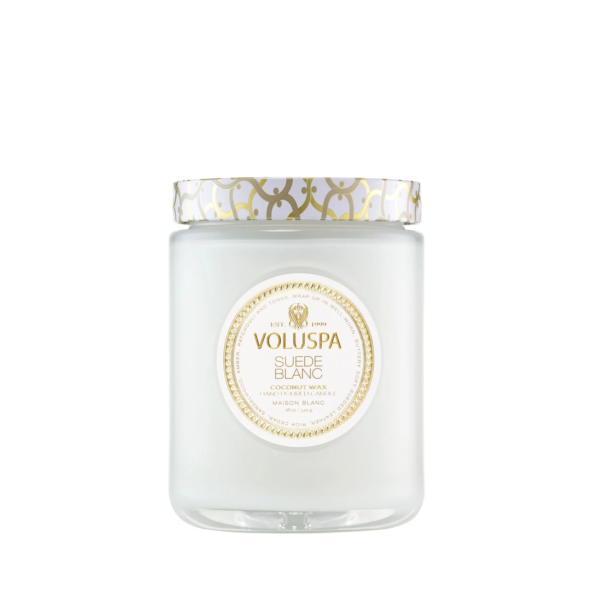 Suede Blanc Large Jar
