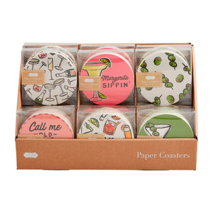Cocktail Paper Coaster Sets of 12