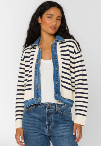FRANCIS IVORY BLUE JACKET