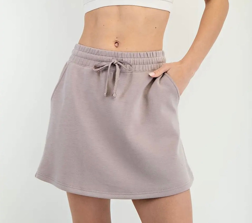 Modal Poly Span Skort