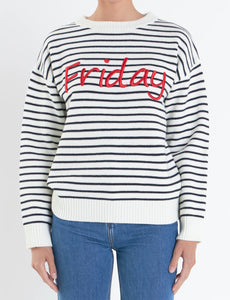 Friday Lettering Sweater