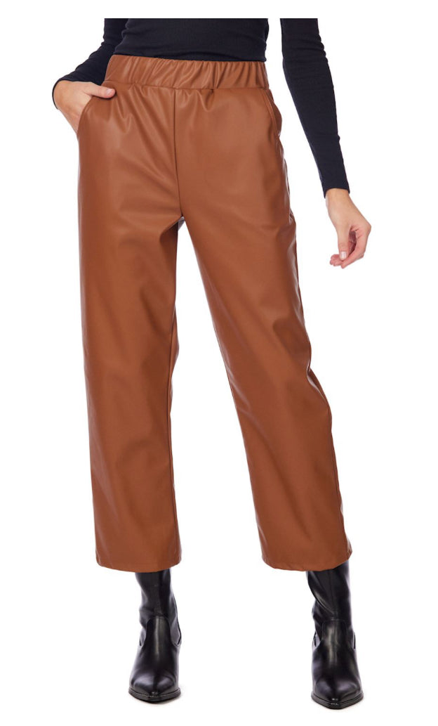 Ballard Leather Pant-Tan