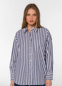 WAYLON NAVY STRIPE SHIRT
