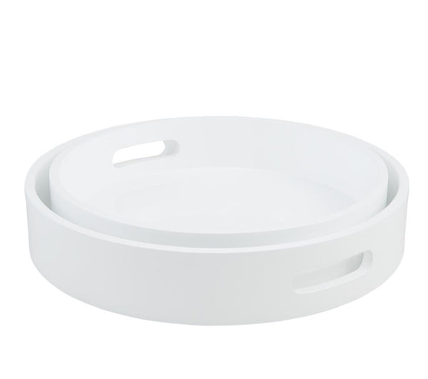 White Lacquer Tray