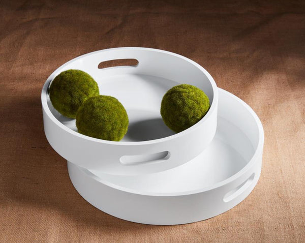 White Lacquer Tray