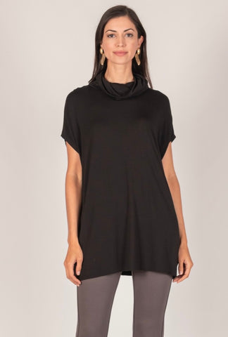 P Cill Super Rayon Jersey Cowl Neck Tunic