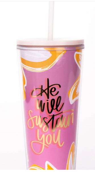 24oz Tumbler w Straw
