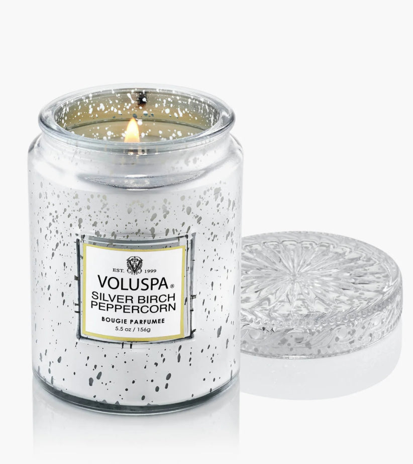 SILVER BIRCH PEPPERCORN SMALL JAR CANDLE