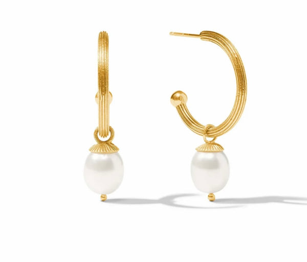 Sanibel Pearl Hoop & Charm Earring