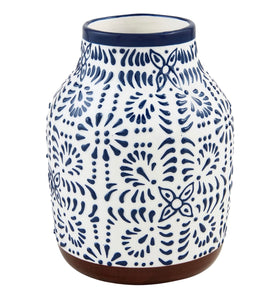 Blue Floral Vases