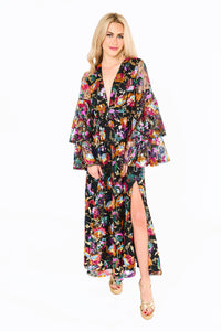 COLETTE LONG SLEEVE MAXI DRESS - CHARMED
