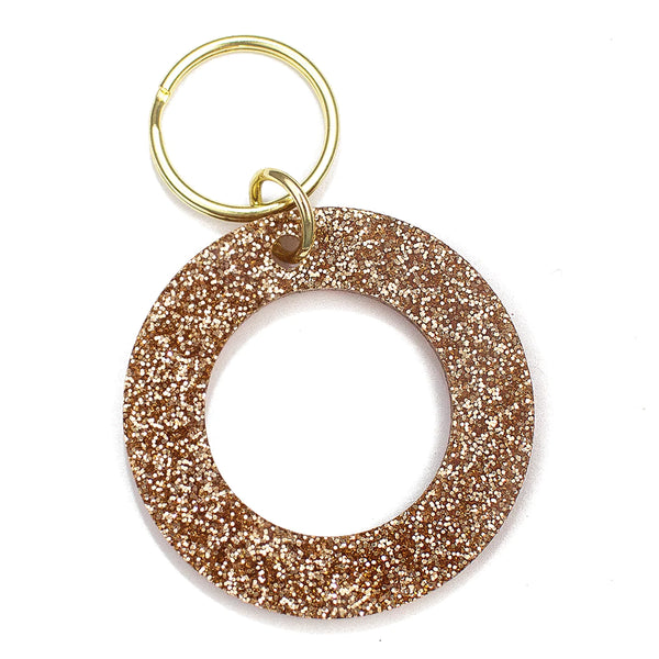 Glittery Letter Keychain