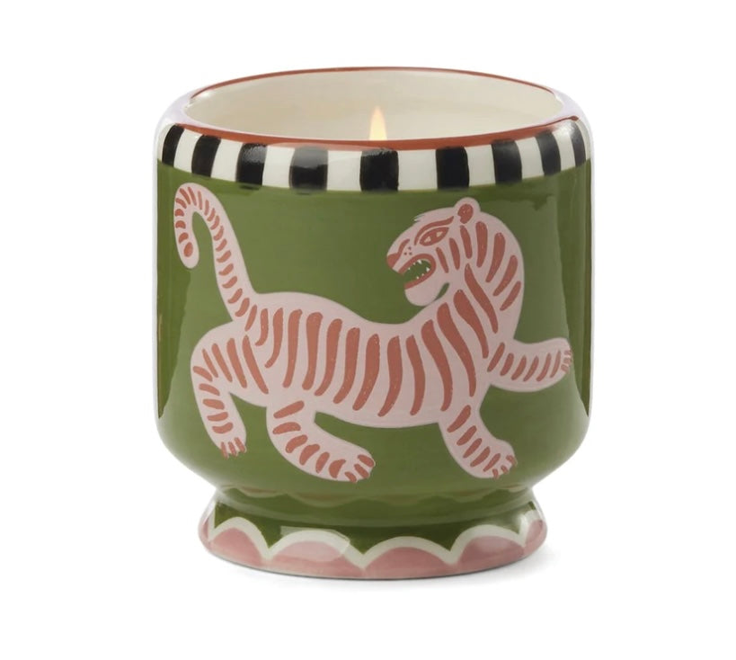 Adopo Hand Painted Ceramic Candle-8oz