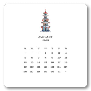 2025 Chinoiserie Calendar w/Easel