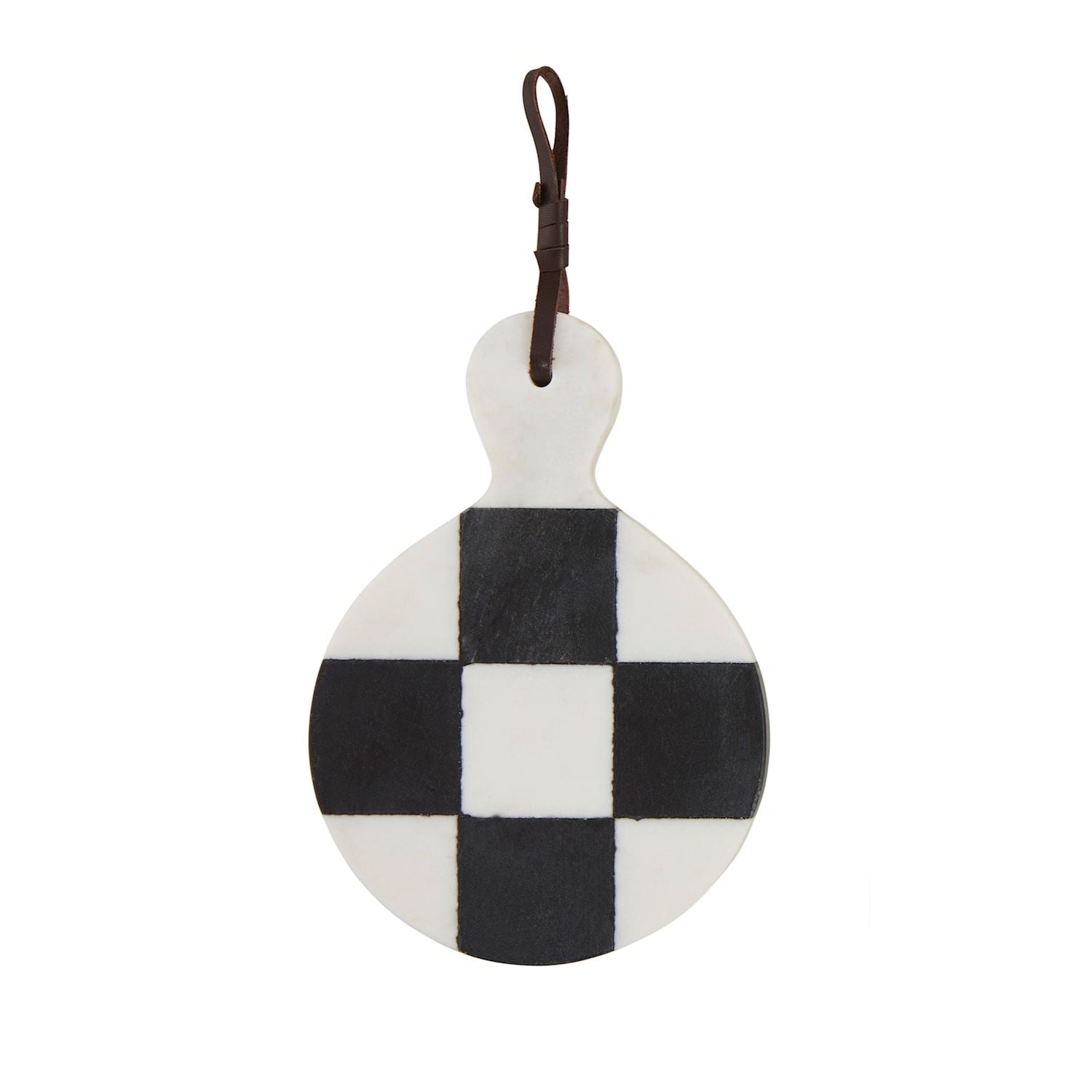 Black & White Check Paddle Board