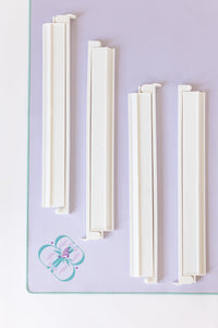 White Acrylic Mahjong Rack & Pusher Set