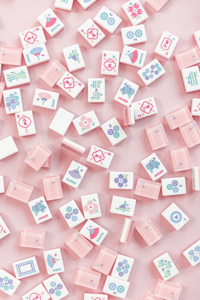 Classic Mahjong Tile Set-Pink