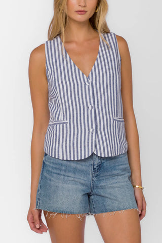 Dellis Button Front Vest