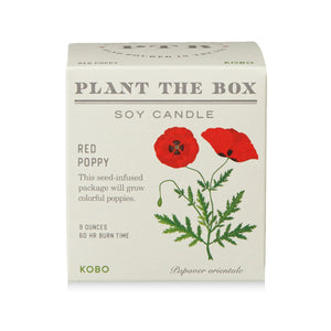 Red Poppy Plant The Box Candle