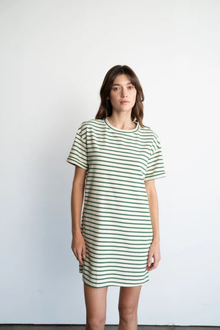 Casual Striped Mini Dress