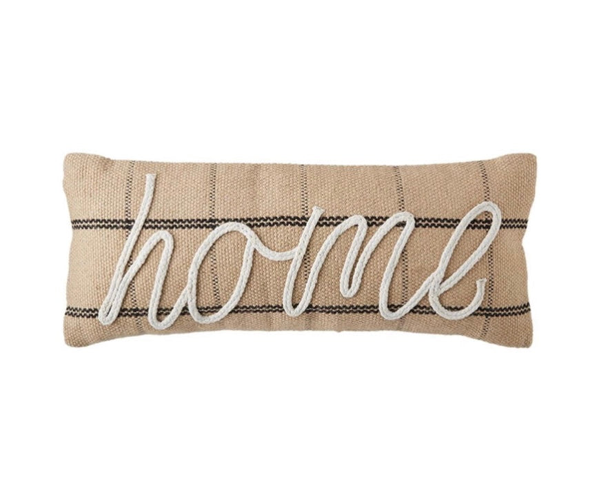 Jute Home Pillow