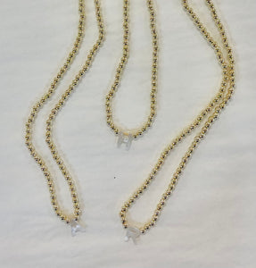 Initial Beaded Necklace