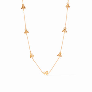 Bee Delicate Station Necklace-Gold
