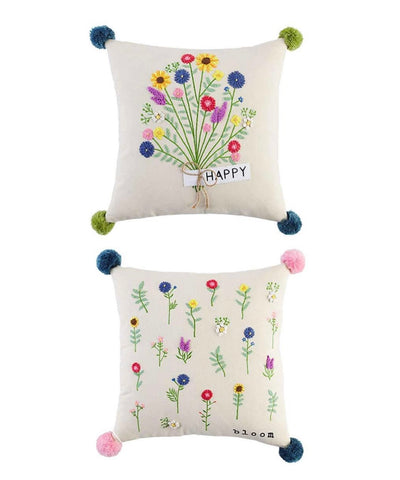 Floral Embroidery Pillows