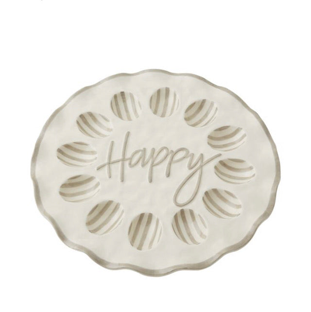 Ruffled Happy Egg Tray