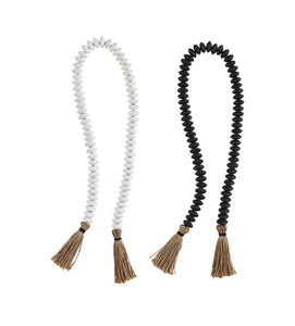 Decor Wood Beads w Tassels