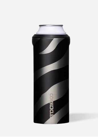 Corkcicle Slim Can Cooler Luxe Zebra