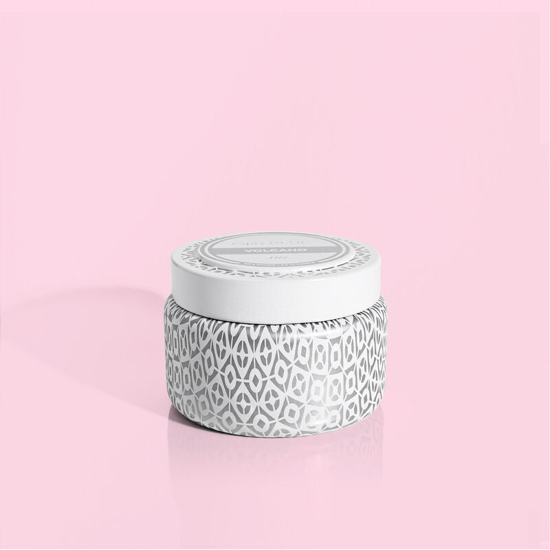 White Travel Tin Volcano