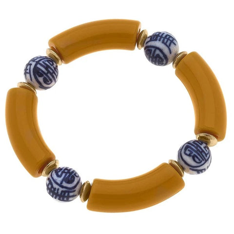 Lelani Chinoiserie Resin Stretch Bracelet