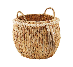 Hyacinth Basket w Beads