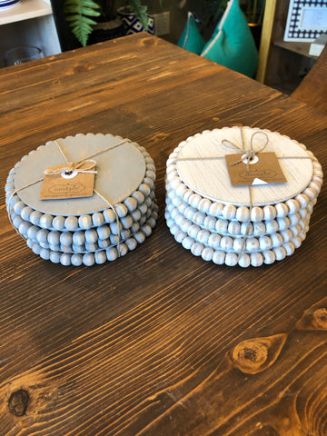 Wood Coasters Set 4