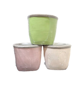 Small Round Clay Jar Candles